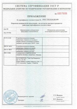2011.11.23 Славгород - Приложение к сертификату Устройства поворотно-откидные, поворотные, откидные. ГОСТ 30777-2012
